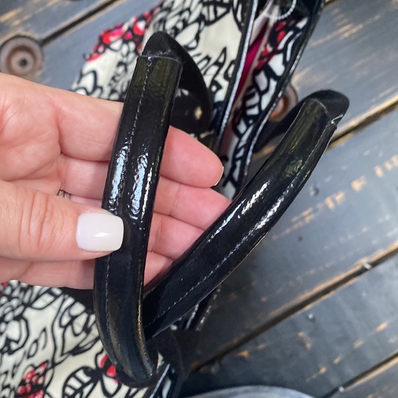 Coach Floral Flower Graffiti Poppy Shoulder Bag Tote F16914 - Picture 6 of 16